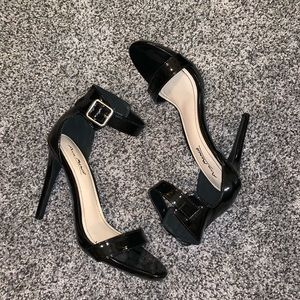 Black Ankle-Strap Heels